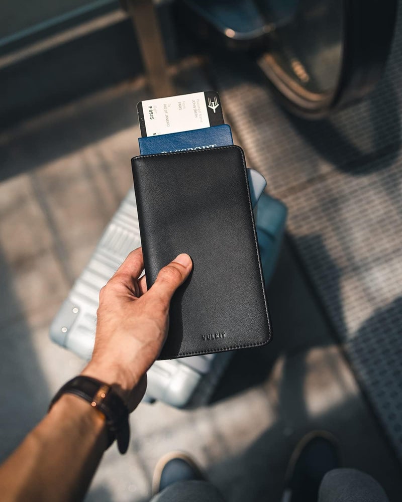 VULKIT Passport Holder Wallet RFID Blocking Travel Wallet for Men & Women - Image 5